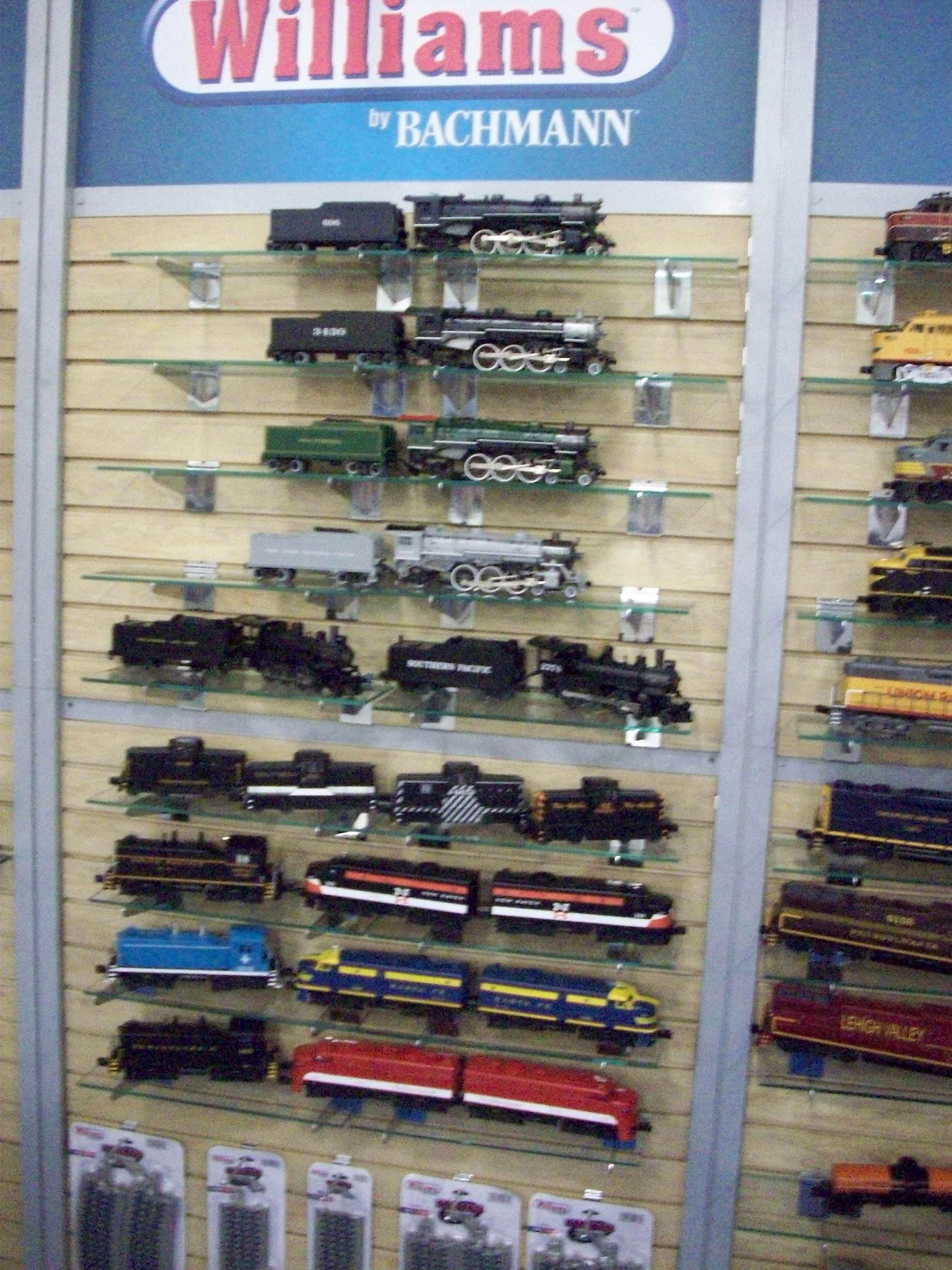 The Bachmann booth featured the full range of Bachmann model railroad 
