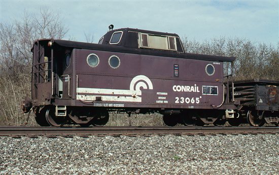 Conrail brown caboose