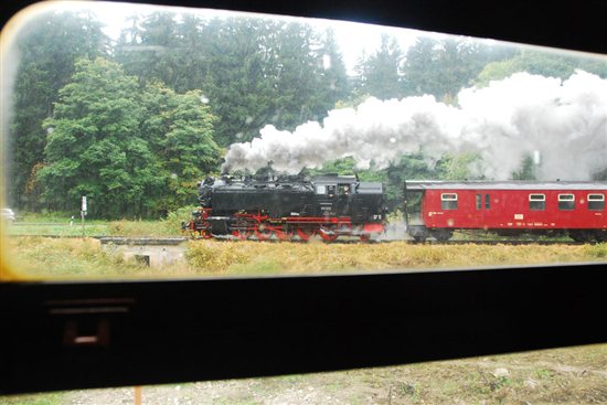 Harz steam train summit at Brocken