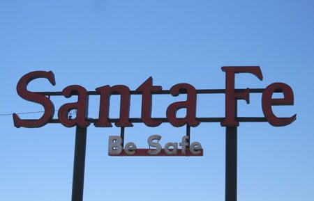 Clovis NM station sign